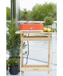 BARBECUE ELETTRICO DA TAVOLO BARBECOOK "E-CARLO" IN ACCIAIO INOX ROSSO GRIGLIA 38,5X28,5 CM